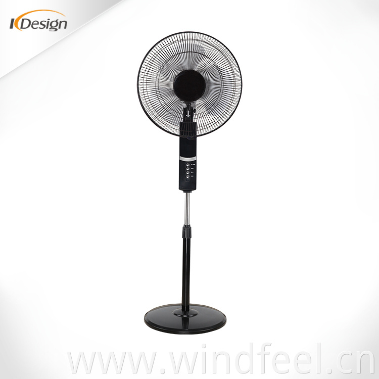 Good sale 16 inch remote control household standing fans high rpm energy saving standing fan with timer